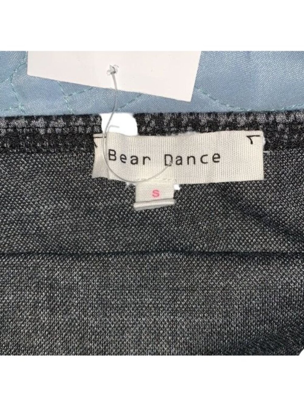 Houndstooth Cropped Tank Top With Spaghetti Straps  Small  Bear Dance  Cotton Bl - Picture 2 of 5